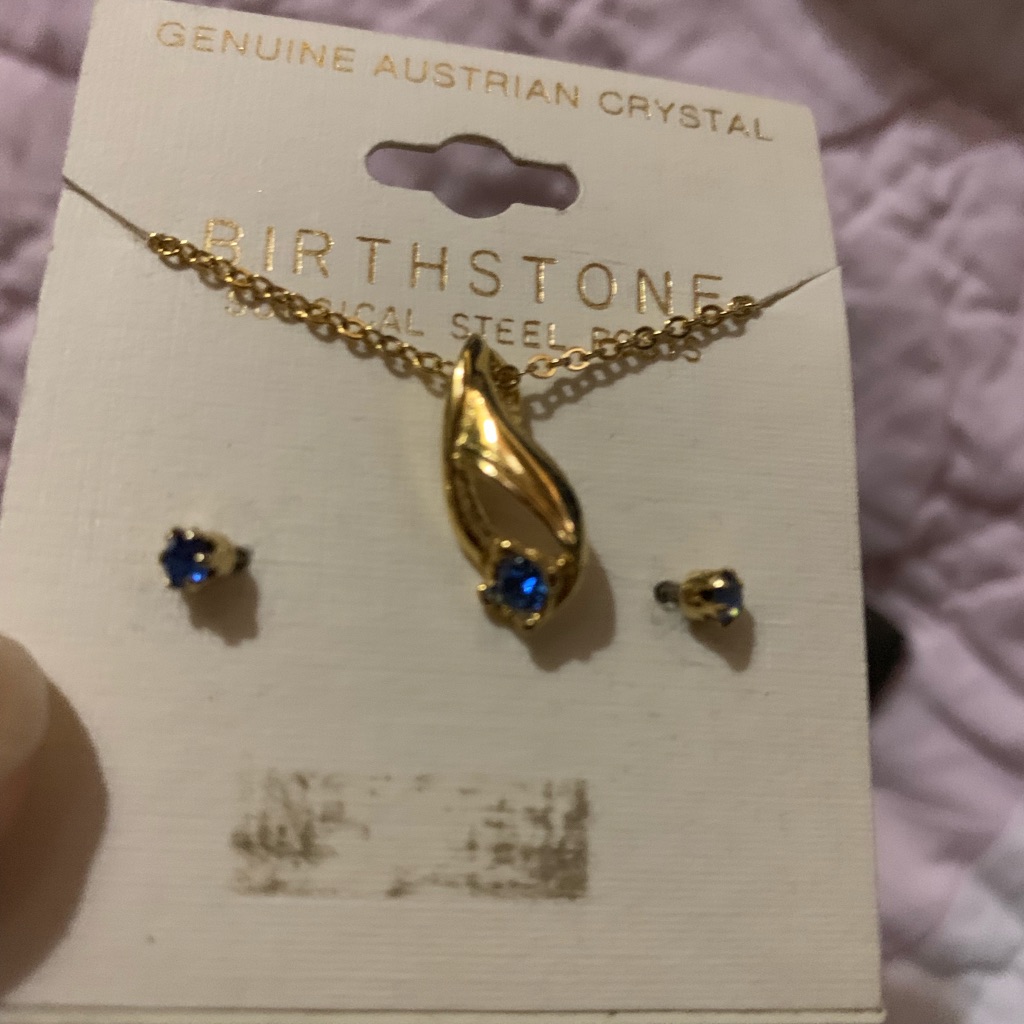 Nwot Austrian Blue Stone